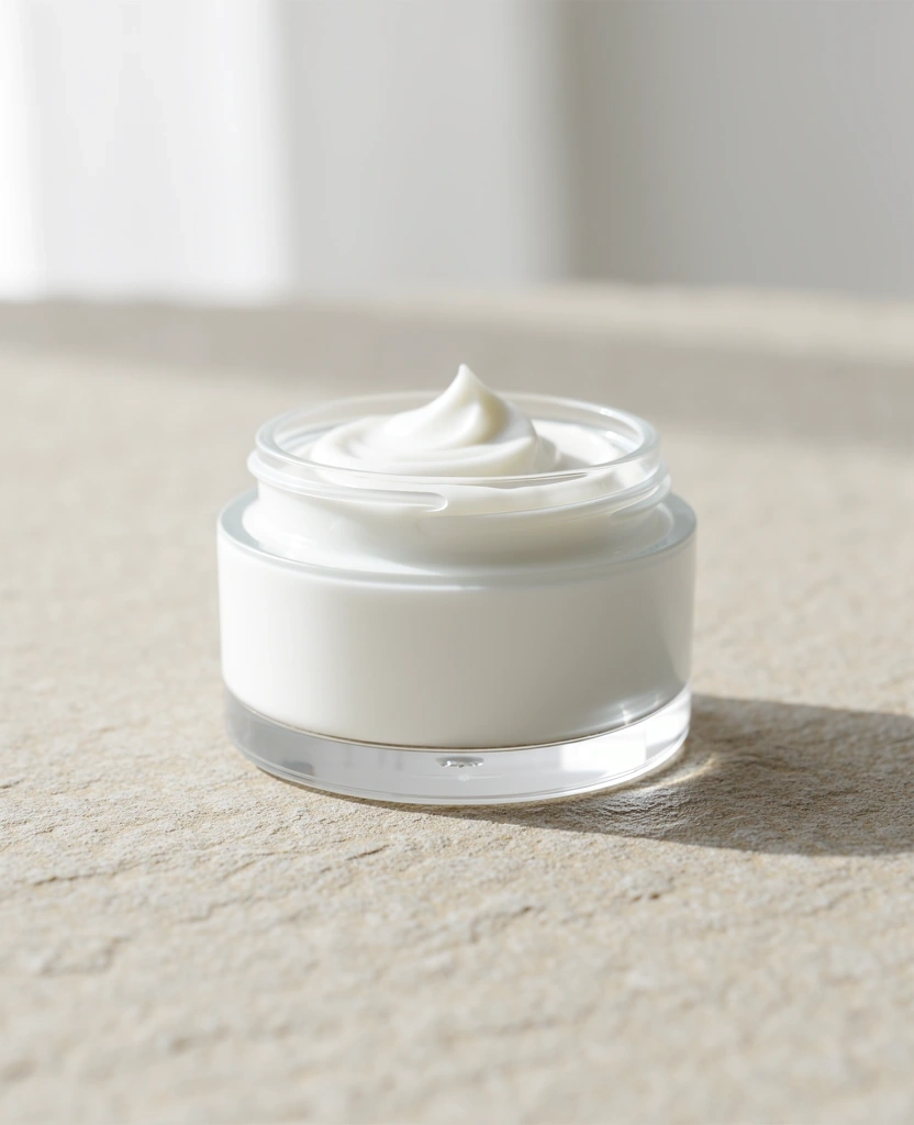 Premium collagen cream jar